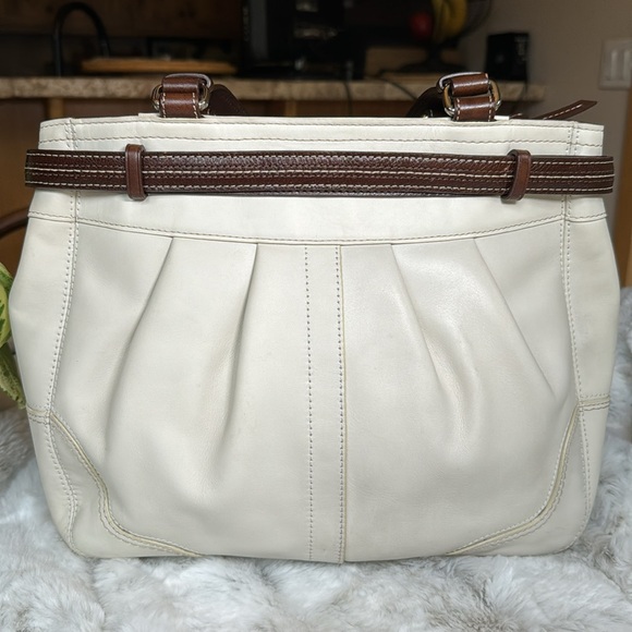 COACH Hampton Leather Satchel Soho Handbag Purse F12476 - Picture 3 of 15